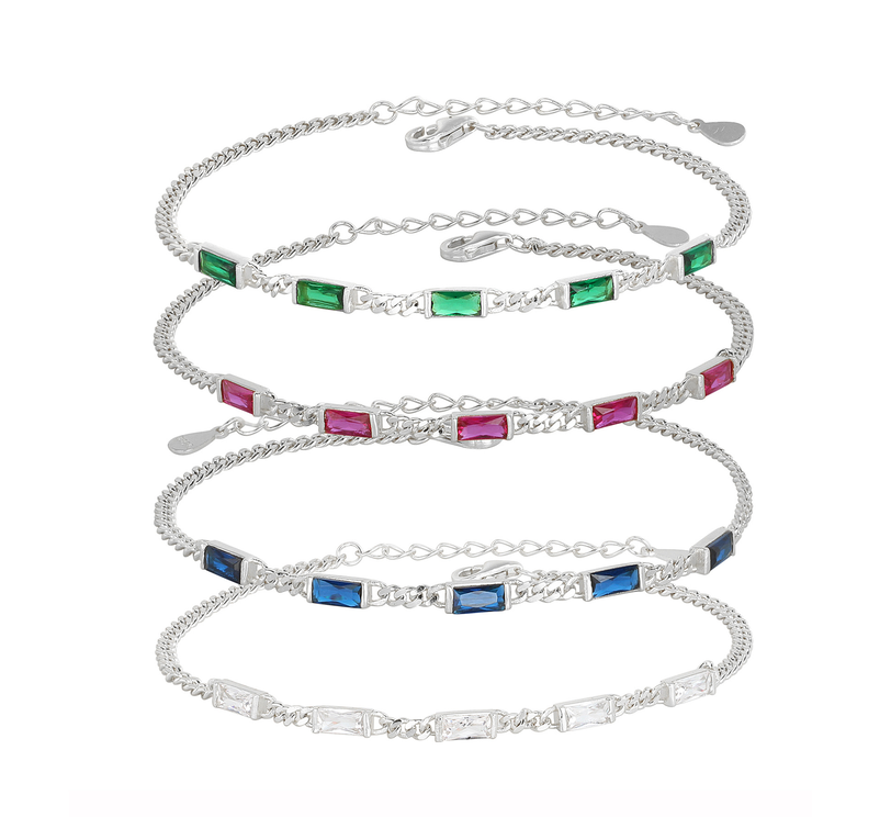 Classic Silver-Tone Link Bracelet for Women